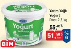 DOST  YARIM YAĞLI YOĞURT